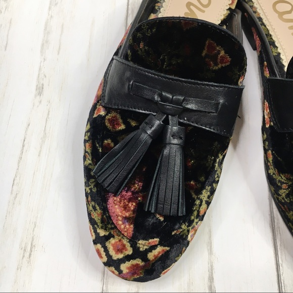 Sam Edelman Paris Patchwork Velvet Mules - Picture 3 of 8